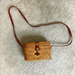 Crossbody Straw Bag Woven Bag
